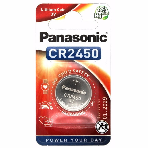 Panasonic CR2450 3V Lithium Coin Battery