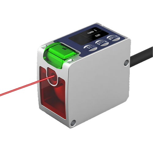 PONO WTA05-5M Laser Distance Sensor, RS485, 12–30VDC, 3 kLux, 650 nm, 1W, Range: 0.05–5m