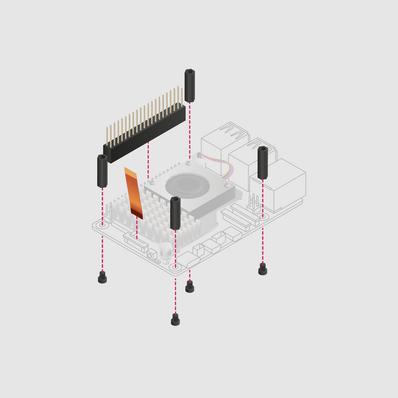 Official Raspberry Pi AI HAT+ 26 TOPS Hailo-8 AI Accelerator - Additional Image 2