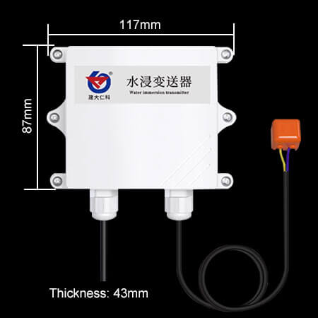 Renke wall-mounted industrial water leak sensor