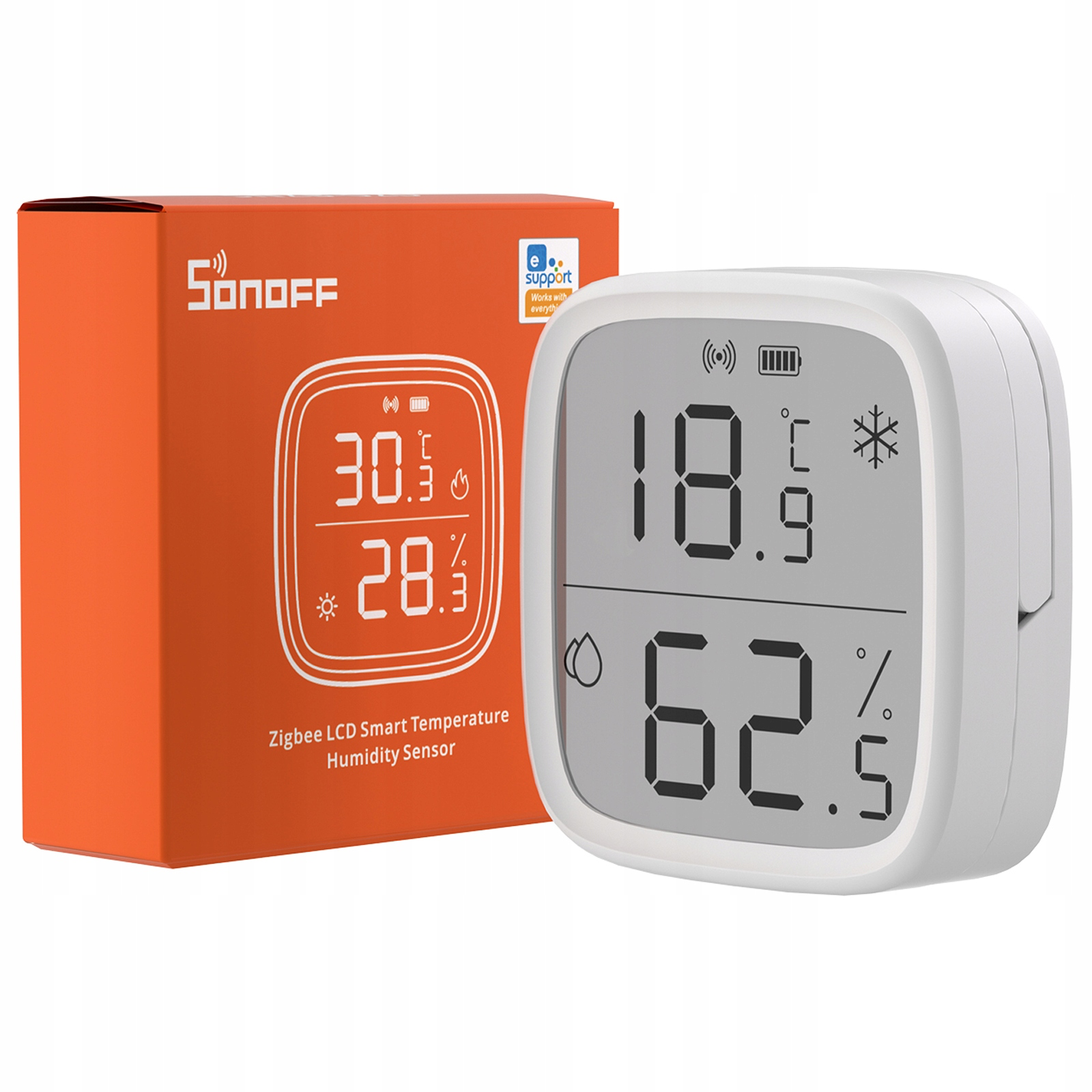 SONOFF SNZB-02D Zigbee LCD temperature and humidity sensor