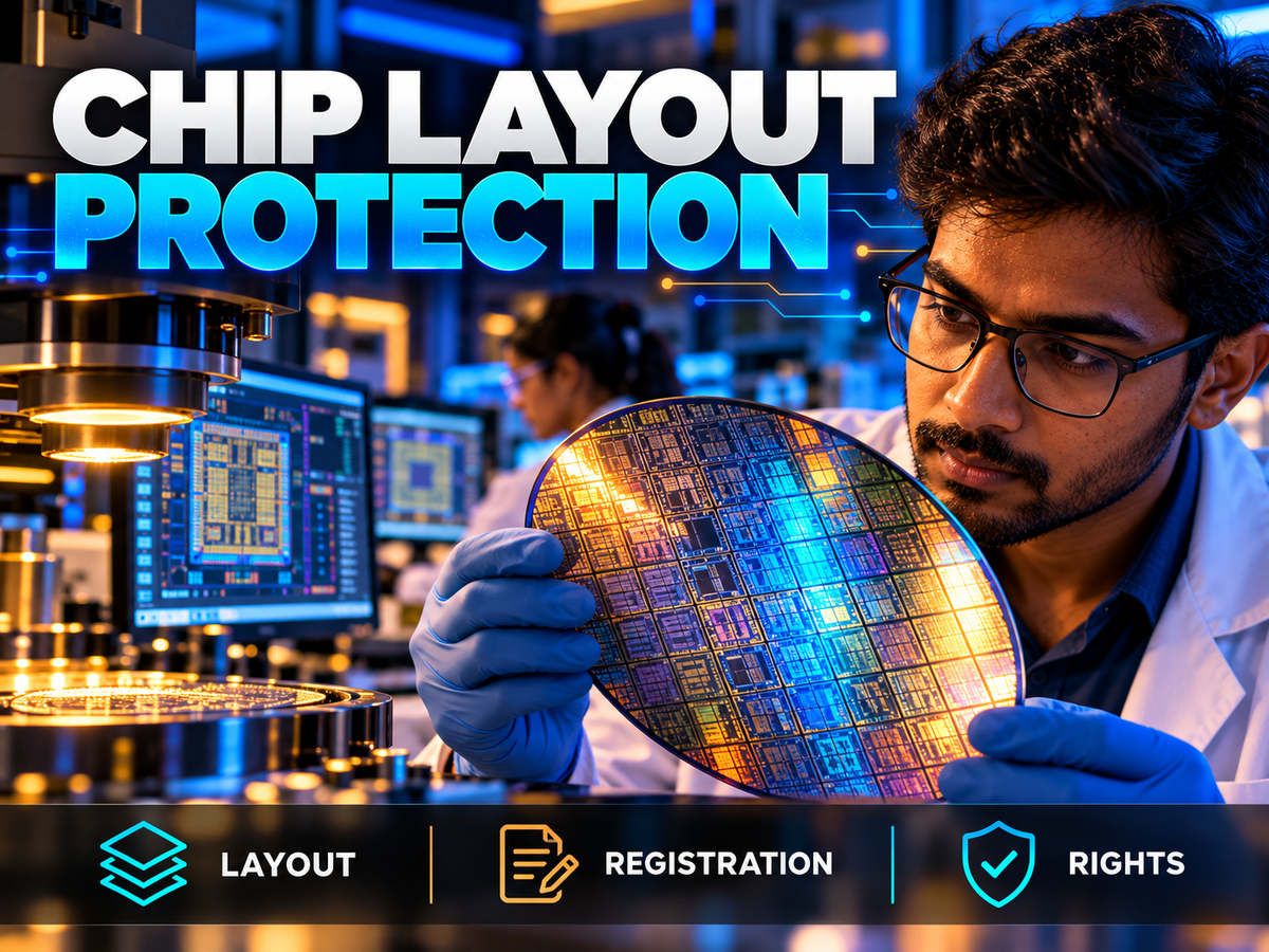 Semiconductor chip layout-design protection in India