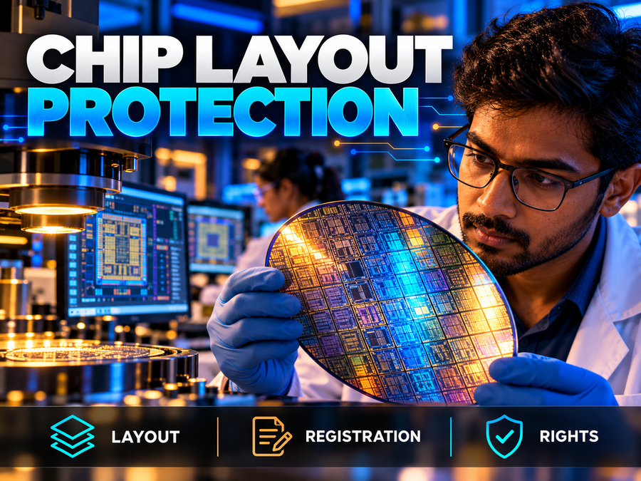 Semiconductor chip layout-design protection in India
