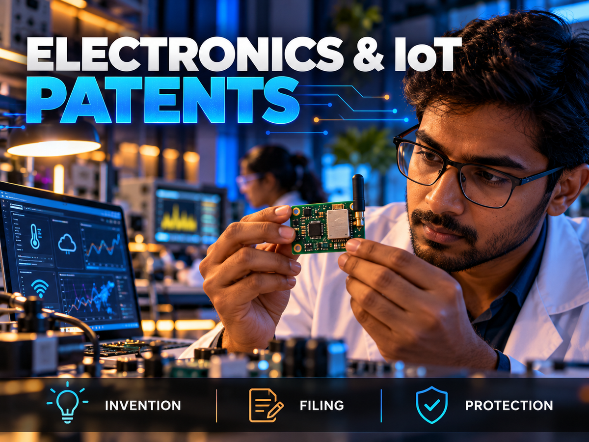 Patents for electronics and IoT inventions in India