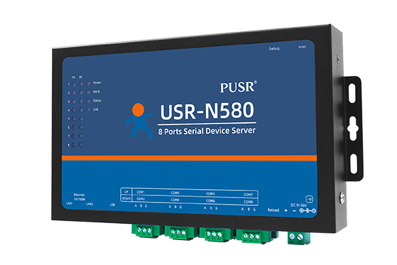 USR-N580 8-Port RS485 Serial to Ethernet Device Server
