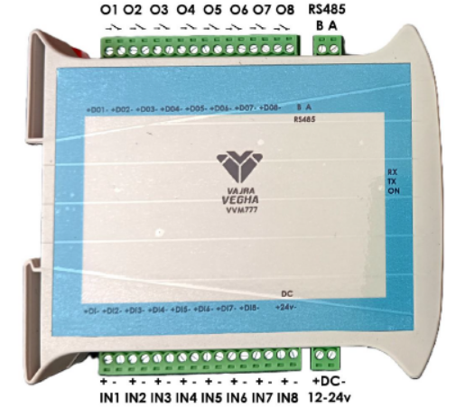 Vajravegha VVM777 Digital Input Output Module front view