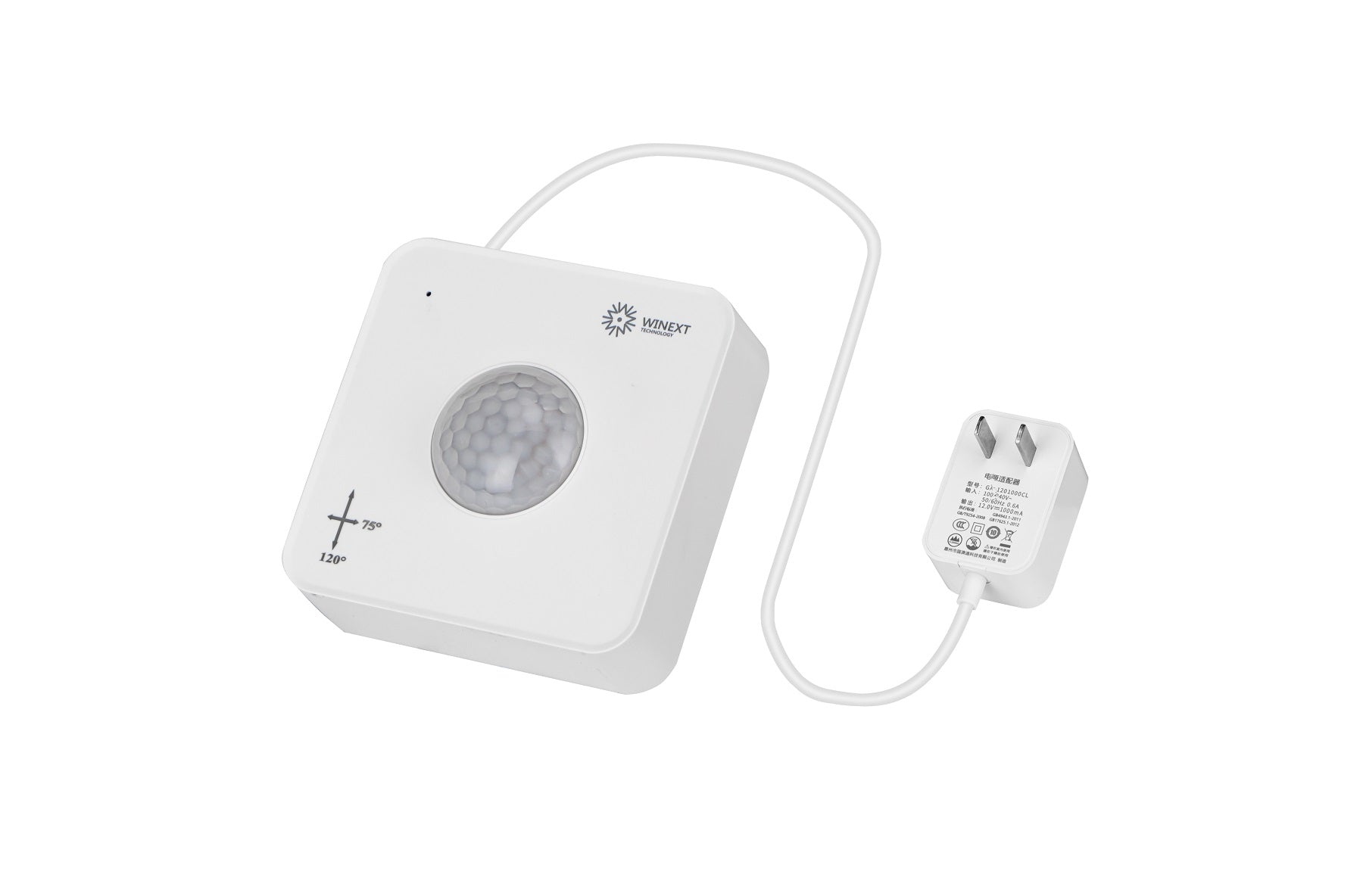 Winext AN-306 LoRaWAN Human Presence Radar Sensor angled front view