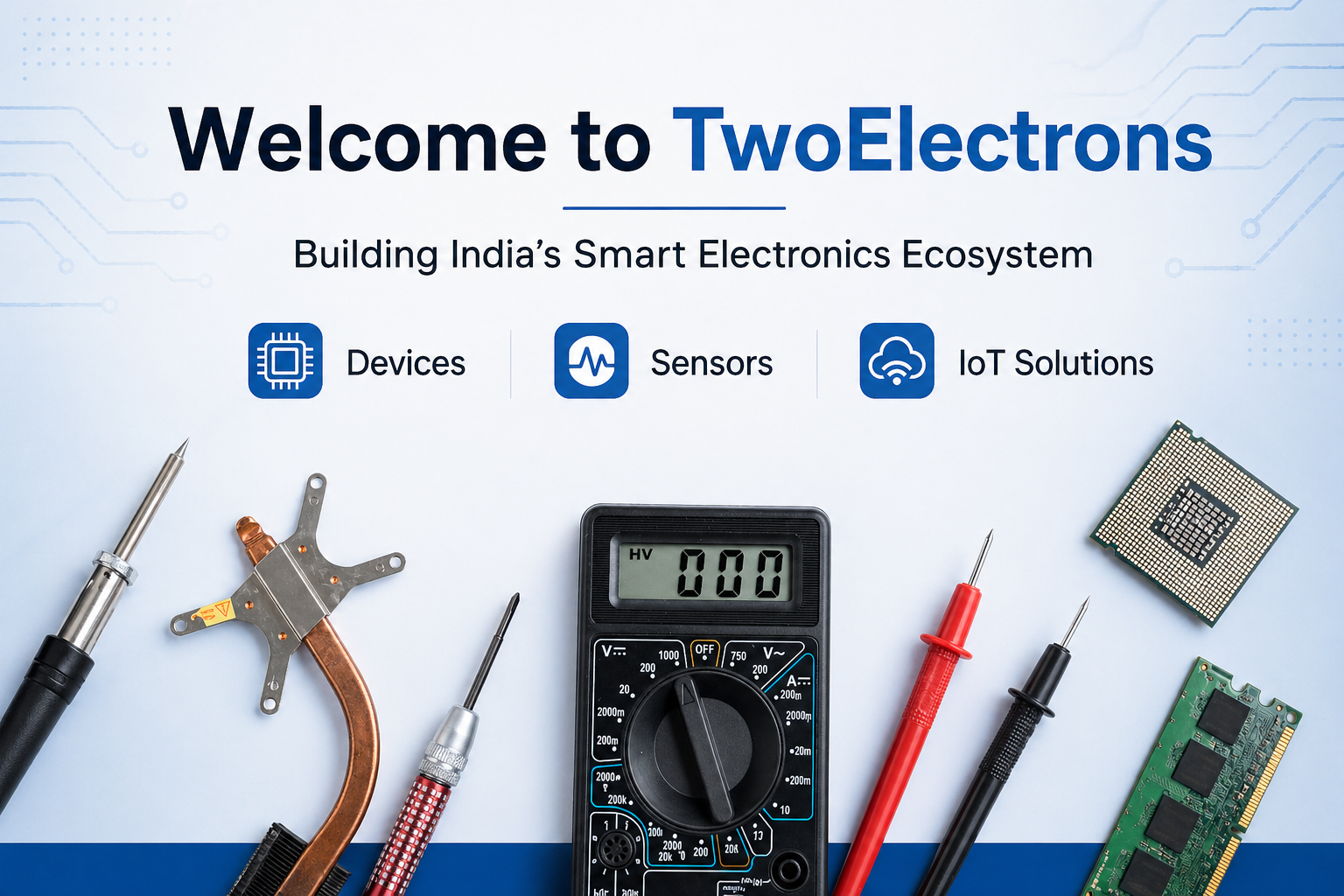 Welcme to TwoElectrons Banner